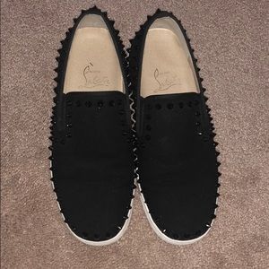 Christian Louboutin Suede Pik Boat Sneakers